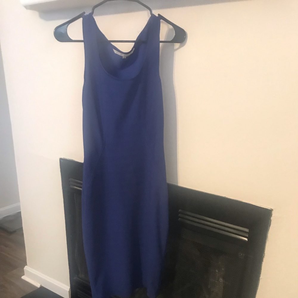 Blue fitted dress. Size 6